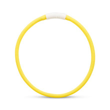 Load image into Gallery viewer, Animal Instincts Flashing Safety Rechargeable LED Loop Large Yellow 65cm