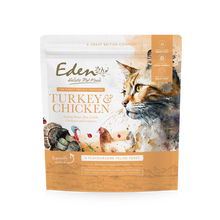 Load image into Gallery viewer, Eden Feline Feast Turkey &amp; Chicken 1.5KG
