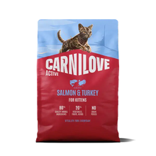 Load image into Gallery viewer, NEW ACTIVE SALMON & TURKEY KITTEN FOOD