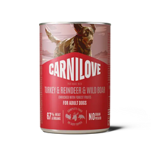 Load image into Gallery viewer, NEW TURKEY, REINDEER & WILD BOAR CAN PATÉ FOR ADULT DOGS