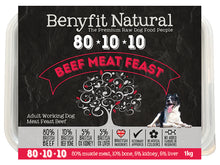 Load image into Gallery viewer, 80-10-10 Beef Meat Feast Adult Raw Working Dog Food
