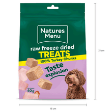 Load image into Gallery viewer, Raw Freeze Dried Chunks Turkey 40g