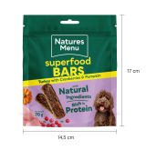 Load image into Gallery viewer, Country Hunter Superfood Bars Turkey with Cranberries & Pumpkin 70g