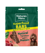 Load image into Gallery viewer, Country Hunter Superfood Bars Beef with Spinach & Quinoa 70g