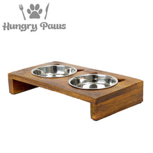 Load image into Gallery viewer, RAISED TWIN CAT FEEDER