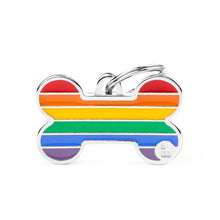 Load image into Gallery viewer, Rainbow Big Bone ID Tag