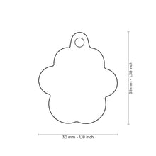 Load image into Gallery viewer, Classic Big Pink Paw ID Tag