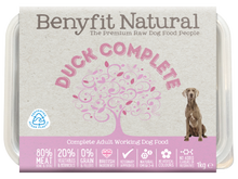 Load image into Gallery viewer, Duck Complete Adult Working Raw Dog Food