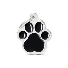 Load image into Gallery viewer, Classic Big Black Paw ID Tag