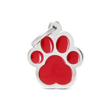 Load image into Gallery viewer, Classic Big Red Paw ID Tag