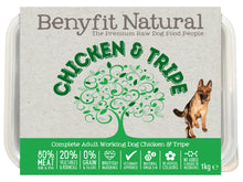 Load image into Gallery viewer, Chicken & Tripe Complete Adult Raw Working Dog Food