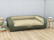 Load image into Gallery viewer, Country Dog Sofa Bed - Olive Green, Large