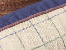 Load image into Gallery viewer, Country Orthopaedic Walled Dog Bed - Midnight Blue, Large