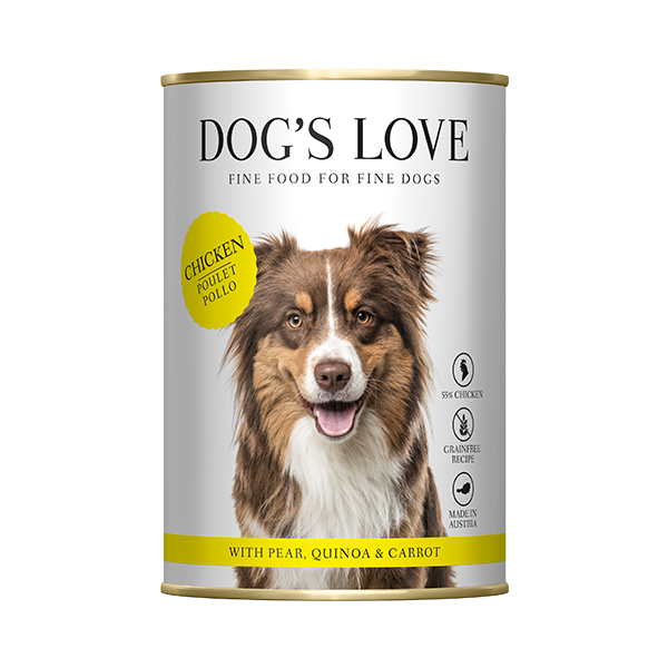 DOG’S LOVE Classic Chicken with Pear, Quinoa and Carrot 400g
