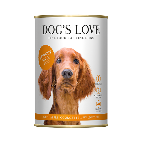 DOG’S LOVE Classic Turkey with Apple, Courgette and Walnut 200g