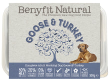 Load image into Gallery viewer, Goose & Turkey Complete Adult Raw Working Dog Food