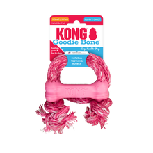 Load image into Gallery viewer, KONG PUPPY GOODIE BONE W/ROPE XS