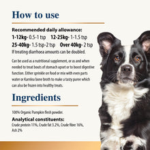 Load image into Gallery viewer, Karnlea Organic Pumpkin Powder for Dogs 200g