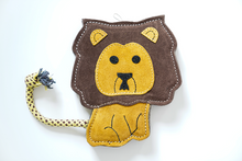 Load image into Gallery viewer, Howard the Lion shaped Tough Eco Dog Toy