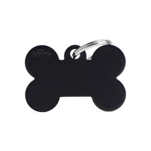 Load image into Gallery viewer, Basic Big Aluminum Black Bone ID Tag