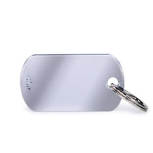 Load image into Gallery viewer, Basic Small Military ID Tag in Chrome-Plated Brass