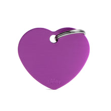 Load image into Gallery viewer, Basic Big Aluminum Purple Heart ID Tag