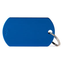 Load image into Gallery viewer, Basic Big Blue Military ID Tag in Aluminum