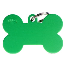 Load image into Gallery viewer, Basic XL Aluminum Green Bone ID Tag