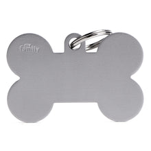 Load image into Gallery viewer, Basic XL Aluminum Grey Bone ID Tag
