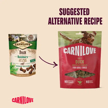 Load image into Gallery viewer, NEW DUCK ENRICHED WITH ROSEMARY SOFT DOG TREATS