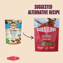 Load image into Gallery viewer, NEW SARDINES ENRICHED WITH WILD GARLIC SOFT DOG TREATS