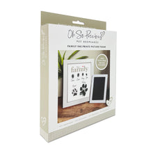 Load image into Gallery viewer, Framed Family Finger/Paw Print Frame With Ink Kit