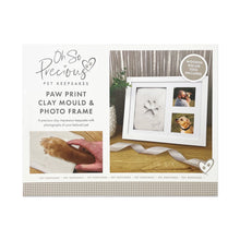 Load image into Gallery viewer, Paw Print Clay Mould & Photo Frame Kit