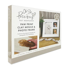 Load image into Gallery viewer, Paw Print Clay Mould & Photo Frame Kit