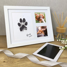 Load image into Gallery viewer, Paw Print Ink Keepsake Photo Frame Kit