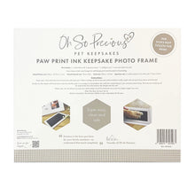 Load image into Gallery viewer, Paw Print Ink Keepsake Photo Frame Kit