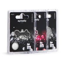 Load image into Gallery viewer, Shine XL Pink Glitter Bone ID Tag