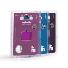 Load image into Gallery viewer, Basic Small Aluminum Pink Bone ID Tag