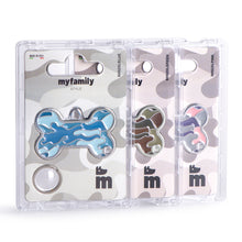 Load image into Gallery viewer, Style Camouflage Big Blue Bone ID Tag