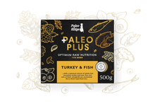 Load image into Gallery viewer, Paleo Plus Turkey and Fish (500g)