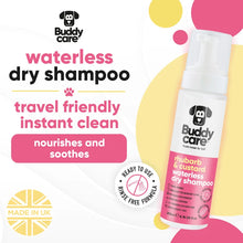 Load image into Gallery viewer, Rhubarb & Custard Waterless Dry Dog Shampoo 200ml