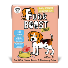 Load image into Gallery viewer, Furrboost Salmon, Sweet Potato and Blueberry | Carton | 400ml