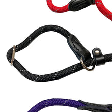 Load image into Gallery viewer, Miro &amp; Makauri &quot;REGULAR GRIP&quot; Reflective Thread, Slip Dog Lead with Figure 8 Training Aid.
