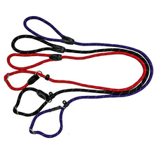 Load image into Gallery viewer, Miro & Makauri "REGULAR GRIP" Reflective Thread, Slip Dog Lead with Figure 8 Training Aid.