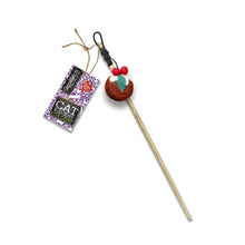 Load image into Gallery viewer, Green & Wilds Cat Teaser Toy With Catnip