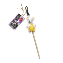 Load image into Gallery viewer, Green & Wilds Cat Teaser Toy With Catnip