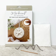 Load image into Gallery viewer, Clay Pet Paw Print Impression Moulding Kit