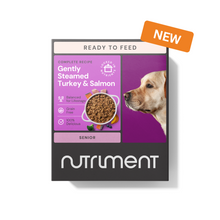 Load image into Gallery viewer, Gently Steamed Recipe - Turkey & Salmon for Senior Dogs 395g