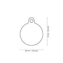 Load image into Gallery viewer, Rainbow Small Circle ID Tag