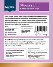 Load image into Gallery viewer, Karnlea Slippery Elm & Marshmallow Root Powder 100g